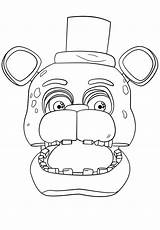 Fnaf Foxy Withered Freddy sketch template