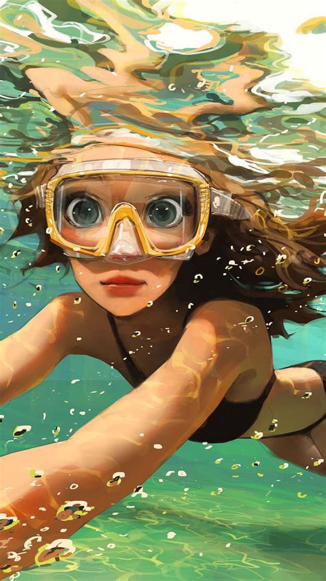 Girl Underwater Iphone Wallpaper Hd Iphone Wallpapers