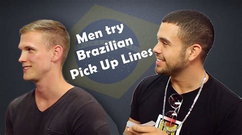 Men Try Brazilian Pick Up Lines On Women Youtube