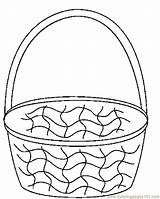 Basket Coloring Easter Pages Printable Empty Baskets Egg Fruit Print Cartoon Color Sheet Picnic Holidays Clipart Cliparts Template Kids Online sketch template