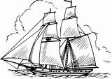 Sailing Getdrawings Ship Drawing sketch template
