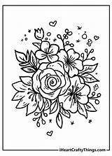 Coloring Flowers Iheartcraftythings sketch template