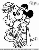 Coloring Sports Mickey Pages Mouse Sport Goofy Printable Cartoon Sheets Kids Book Showing Alfa Playing Books Coloringlibrary Baseball Adults Choose sketch template