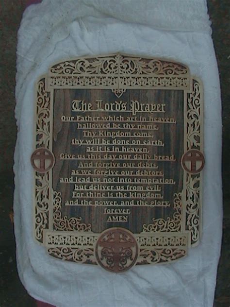 wddsr fine woodworks the lord s prayer plaque
