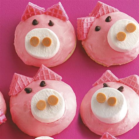 cute pig cookies recipe taste  home