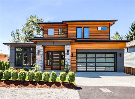 modern prairie house plan  tri level living jd