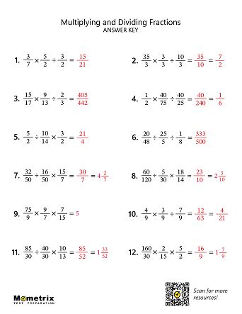 multiplication  division  fractions worksheets worksheets