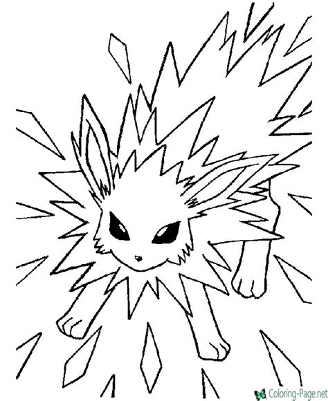 Pokemon Coloring Page Ready For Battle