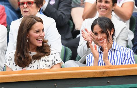 See Meghan Markle And Kate Middleton S Chic Wimbledon