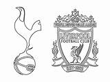 Liverpool Tottenham Ligue Uefa Kane Coloriages Morningkids Malvorlagen Campeones Lionel Hotspur Dibujo sketch template