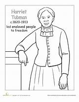 History Harriet Tubman sketch template