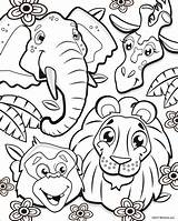 Safari Selva Ausmalbilder Scentos Dschungeltiere Dschungel Crafts Libros Elefant Giraffe sketch template