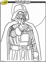 Coloring Darth Vader Pages Print Wars Star Crayola Popular sketch template