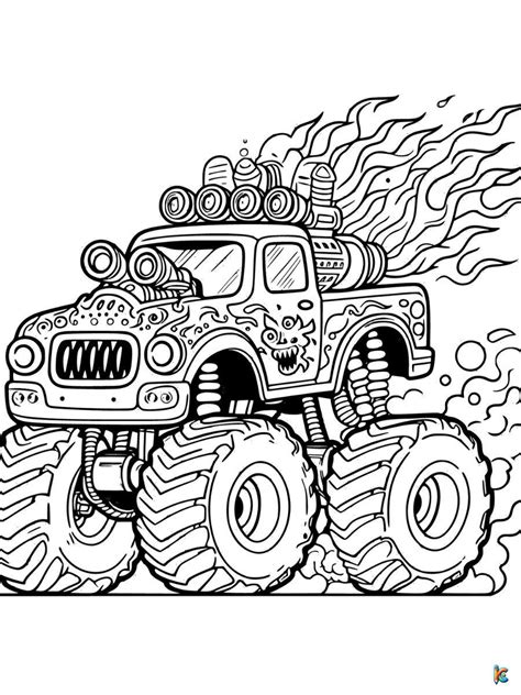 monster truck coloring pages   printables coloring library