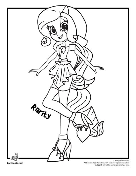 equestria girls rarity coloring pages home family style