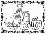 Forklift Coloring Pages Drawing Popular Getcolorings Getdrawings sketch template