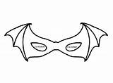 Bat Masks sketch template