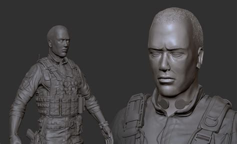 modern mercenary character  joshua morrison polycount