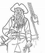 Coloring Blackbeard Pages Captain Teague Getdrawings Getcolorings sketch template