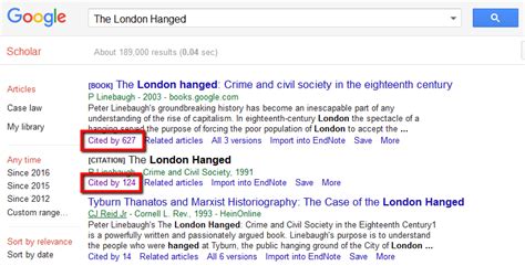 cited  searches  google scholar citation searching libguides  university