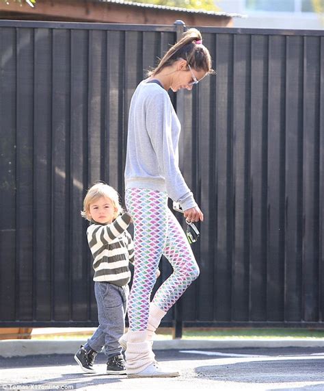 alessandra ambrosio steps out in legwarmers and yoga pants