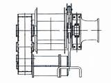 Mooring Winch Electric 35t Drawing Specifications Technical sketch template