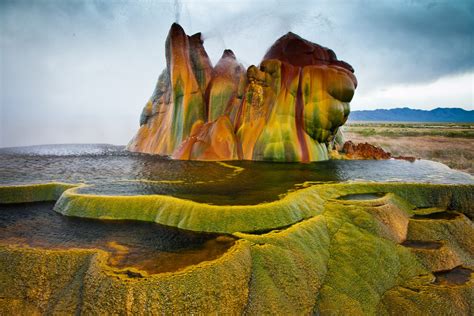 fly geyser northern nevada colorful places wallpaper 1920x1280