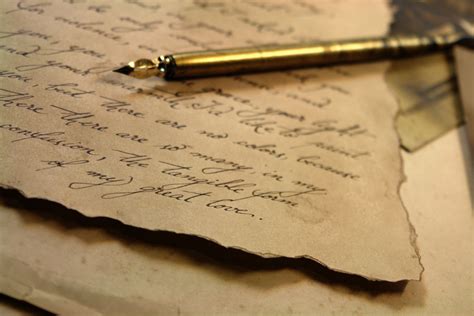 custom love letter  vintage style paper  script antique letter