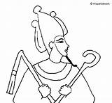 Osiris Coloring Colorear Coloringcrew Egypt Book sketch template