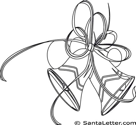 christmas bells coloring pages  santalettercom coloring pages