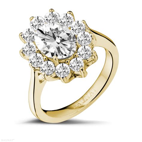 geelgouden diamanten verlovingsringen  caraat diamanten ring  boutique