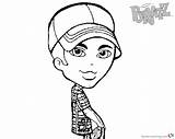 Coloring Pages Boyz Bratz Doll Hat Printable Kids sketch template