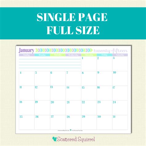 2015 Calendar Printables You Asked I M Answering