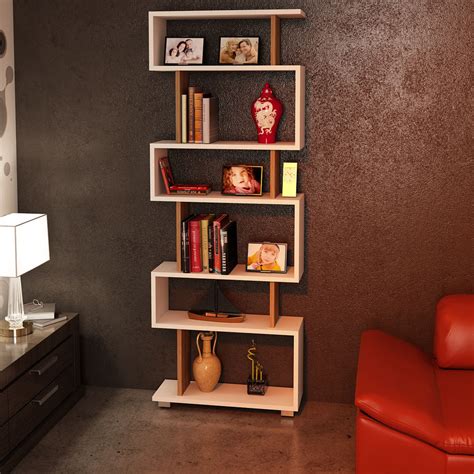 home decor furniture dkrb modern minimalist white bookcase