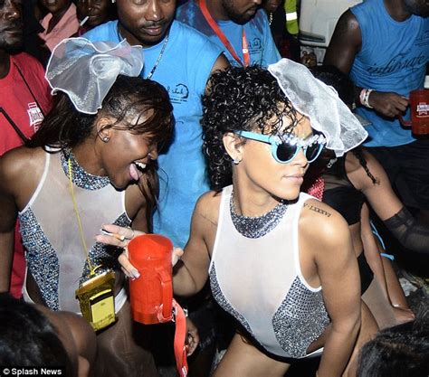 Rihanna Dances The Night Away At Barbados Carnival In