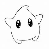 Luma Mario Pokemonlpsfan sketch template