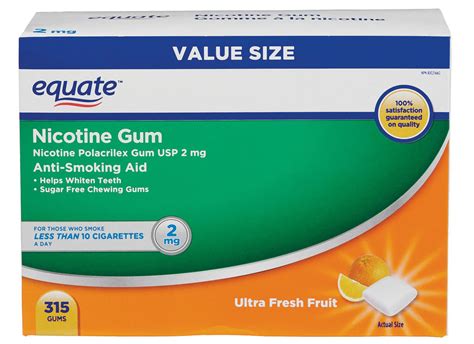 equate nicotine gum ultra fresh fruit mg ct walmart canada