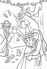 Aurora Sheets Sleeping Princesscoloring Merryweather sketch template
