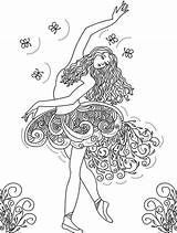 Coloring Ballerina Awesome Pages Colorluna Print Visit Printable sketch template