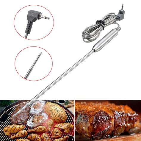 food meat cooking probe high temperature resistant replacement sensor pellet grills smokers bbq
