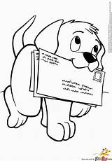 Coloring Puppy Outline Pages Puppies Kids Popular sketch template