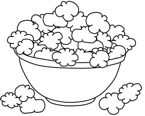 popcorn kernel coloring page  getdrawings