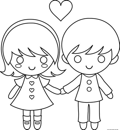 couple valentine day coloring pages  kids pritnable