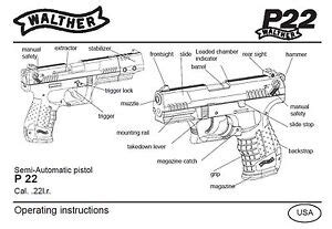 walther p pistol owners instruction  maintenance manual ebay
