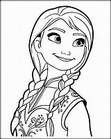 Anna Frozen Coloring Pages Disney Princess Printable Choose Board Elsa sketch template