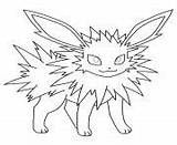 Coloring Pages Pokemon Eevee Jolteon Online Printable Color Info sketch template