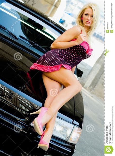 Sports Car Blonde Royalty Free Stock Image Image 3849926