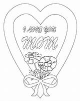 Coloring Mom Pages Heart Drawing Roses Cute Super Adults Printable Template Sheets Hearts Say Getcolorings Color Teacher Mothers Print Family sketch template