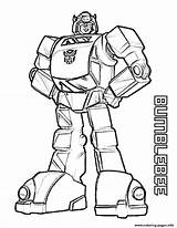 Coloring Pages Transformers Bumblebee Printable Kids Transformer Gif Peak Bots Rescue Boys sketch template