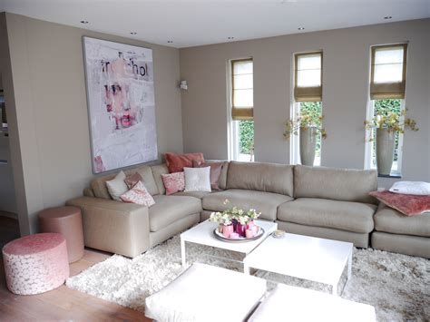 project   door ambiance naaldwijk woonkamer zacht roze home  living living room